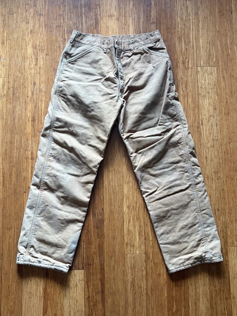 Vintage 1989 Carhartt 100th Anniversary 62WQ Quilt Lined Pants 36x31